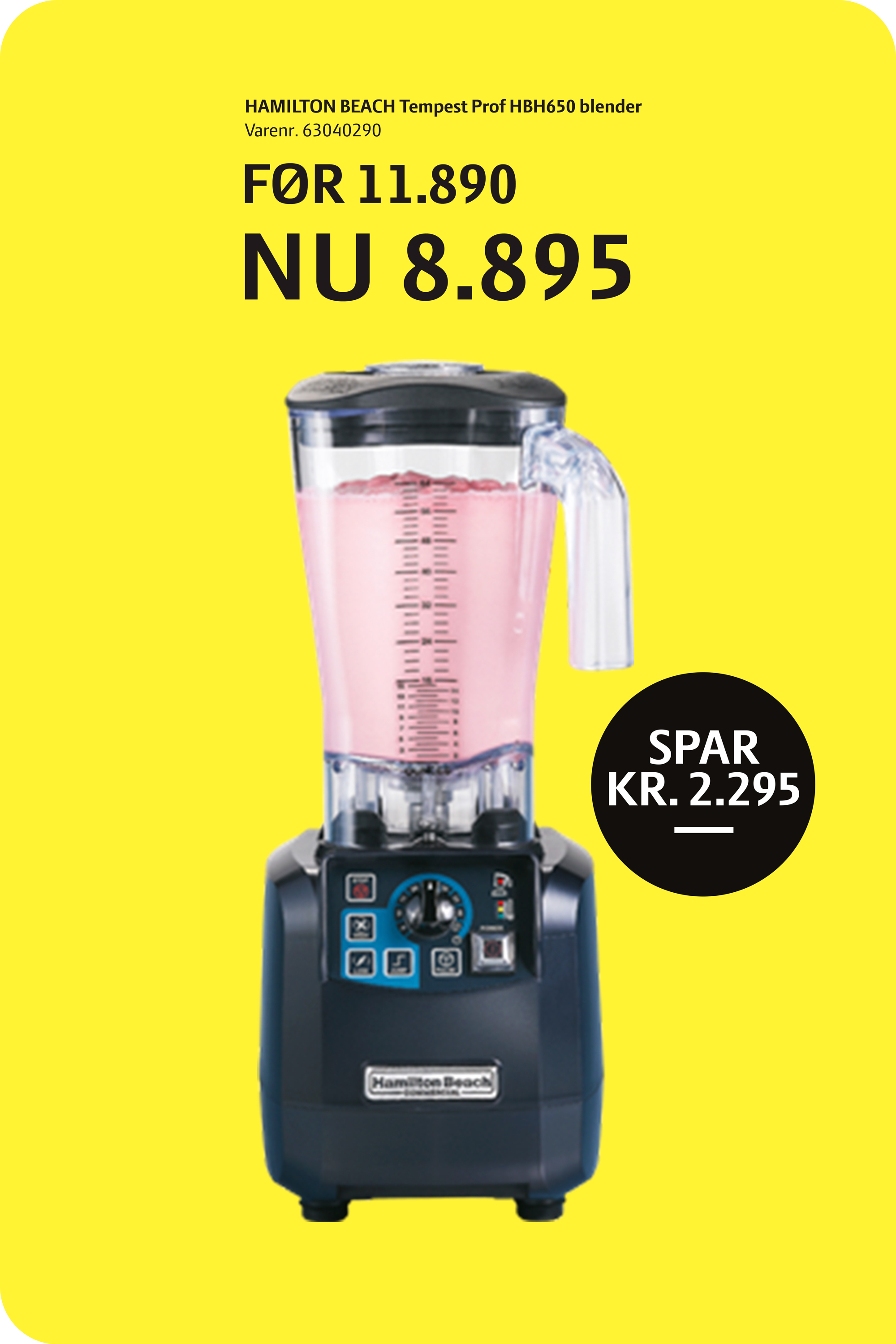 HER&NU HAMILTON BEACH Tempest Prof HBH650 blender