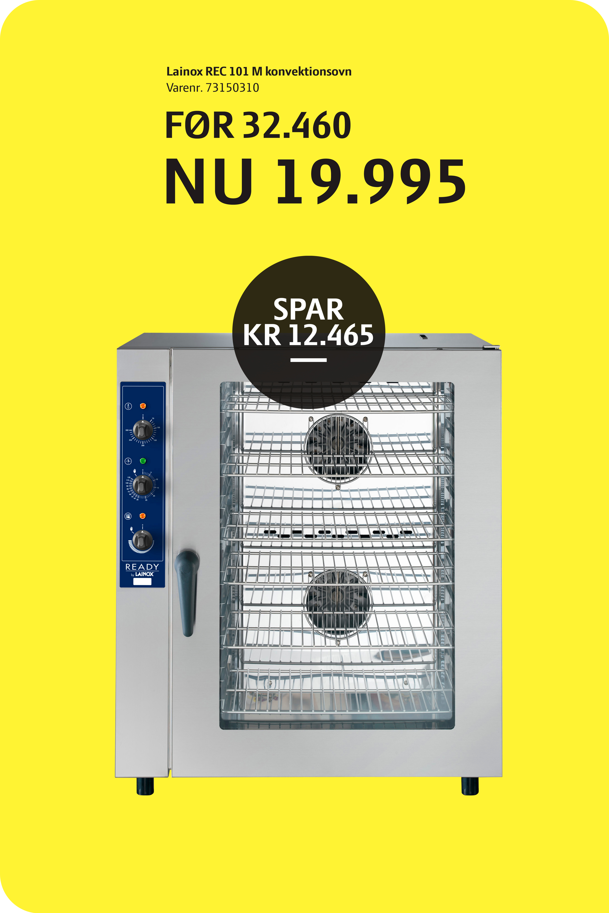 HER&NU LAINOX REC 101 M konvektionsovn