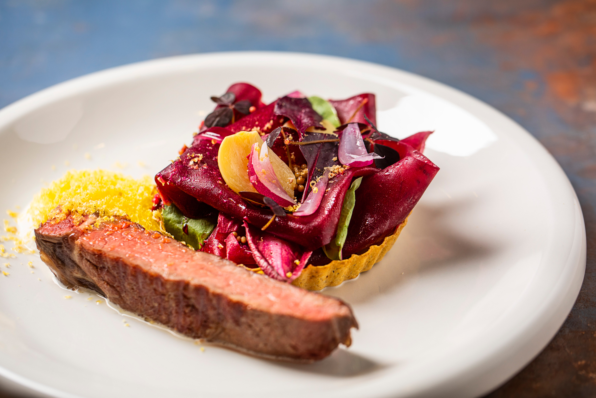 Rødbede i en beef salad-variant